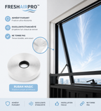Infographie Joint FreshAir Pro : adhésif puissant, étanchéité, installation facile, ne tombe pas