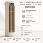 FreshAir Pro™ – Ventilateur Portable Rechargeable USB