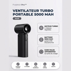 FreshAir Pro Ventilateur Turbo Portable 5000 mAh — fiche produit